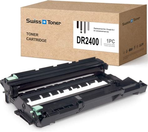 SWISS TONER 1 Pack DR2400 DR 2400 Tambour Compatible Pour Brother TN