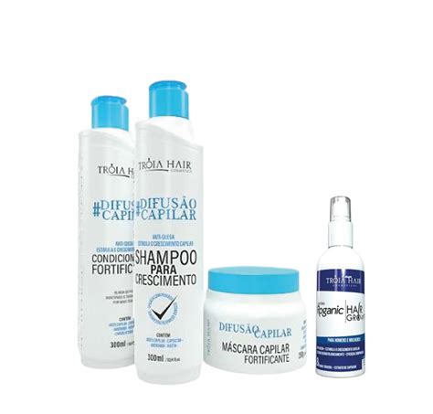 Kit Crescimento e Anti Queda Difusão Capilar Troia Hair Hair Growth