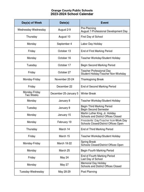 Osceola County School Calendar 2024 25 Pdf Free - Shara Delphine