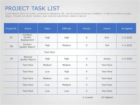 Project List 03 Powerpoint Template