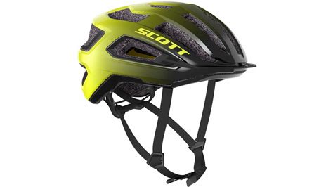 Scott Arx Plus Mips Rennrad Helm Blackradium Yellow Rc