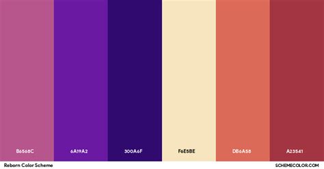 Reborn Color Scheme Palettes