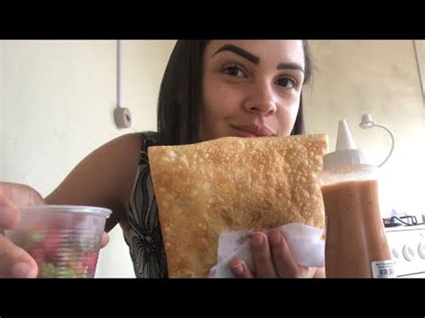 Comendo Pastel De Feira Na Manh De Chuva Youtube