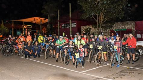 Passeio Cicl Stico Noturno Realizado Em Itabirito Em Comemora O Ao