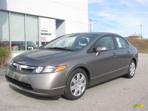 2007 Galaxy Gray Metallic Honda Civic LX Sedan 21506622 Photo 2