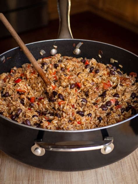 Chorizo Rice And Beans Skillet The Nessy Kitchen