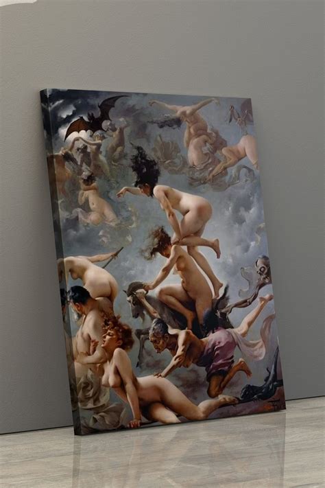 Witches Going To The Sabbath Canvas Witch Wall Decor Luis Ricardo