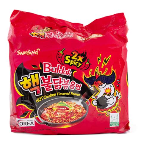 Get Samyang Buldak Ramen Hot Chicken Flavor 2x Spicy Pack Of 5