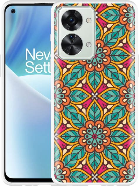 Cazy Hoesje Geschikt Voor OnePlus Nord 2T Flora Mandala Bol