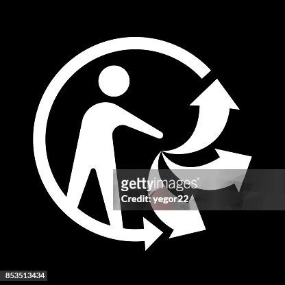 Triman Recycling Logo Logo Triman Vector Icon High-Res Vector Graphic - Getty Images