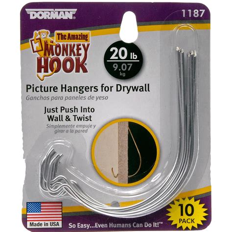 The Amazing MonkeyHook Picture Hangers For Drywall 10 Pack Walmart