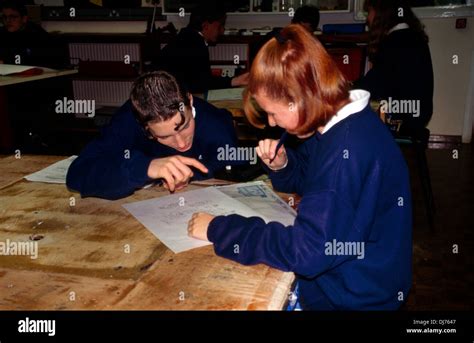 St Thomas High school Exeter Technology Class Stock Photo - Alamy