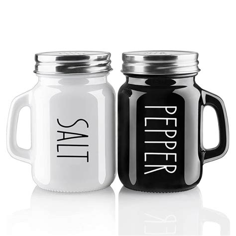 Farmhouse Salt And Pepper Shakers Set 4 Oz Cute Salt Pepper Shaker Modern Farmhouse Kitchen