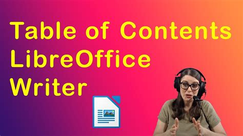 How To Create A Table Of Contents In Libreoffice Writer Youtube