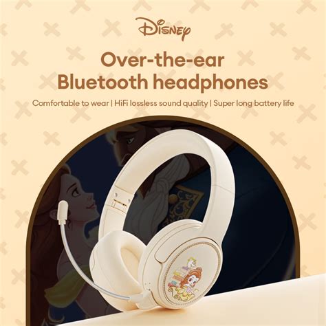 Disney QS H5 Bluetooth Headphone Wireless Headphone Gaming Sports Noise