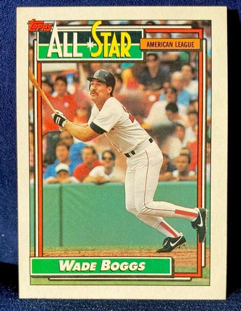 Topps Wade Boggs All Star Boston Red Sox Hof Ebay