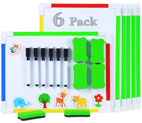 Double Sided Dry Erase Boards Ohuhu Pack X Inches Colored Frame