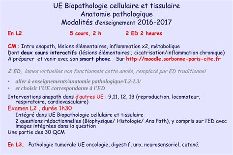 PDF UE Biopathologie Cellulaire Et Tissulaire Anatomie