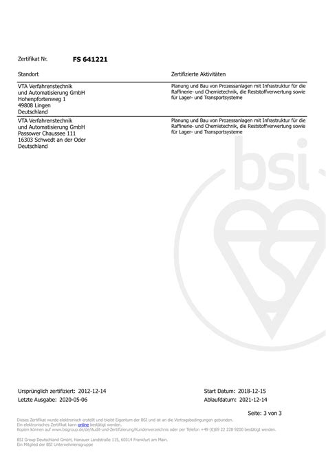 Zertifikate Und Qualifizierungen AGENS Engineering GmbH