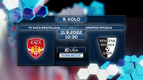 Liga Kolo Fk Ra A Bratislava Spartak Myjava Zostrih