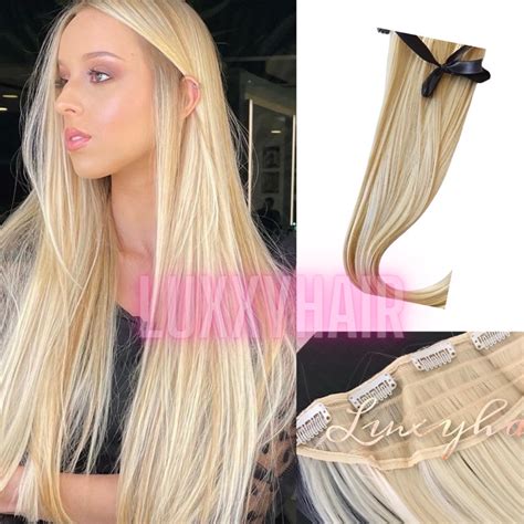 Cabelo Aplique Organico Tic Tac Extensao Liso Bio Humano Loiro Luxo