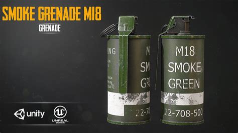 3D model Smoke Grenade M18 VR / AR / low-poly | CGTrader