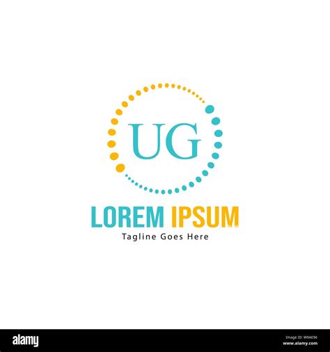 Ug Letter Logo Design Creative Modern Ug Letters Icon Illustration