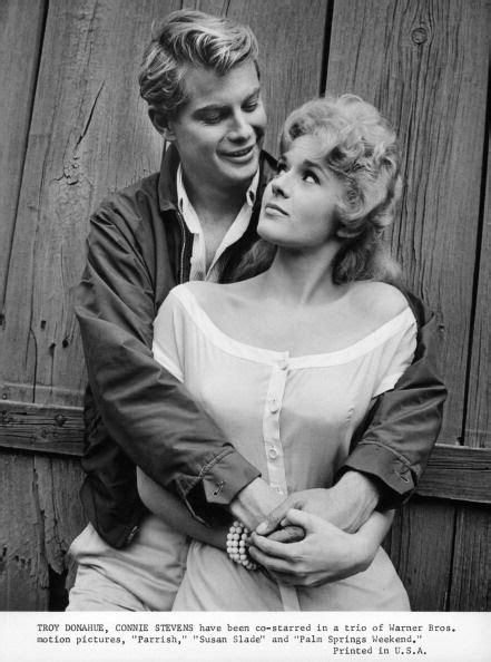 Troy Donahue Holding Connie Stevens In A Scene From The Film Palm