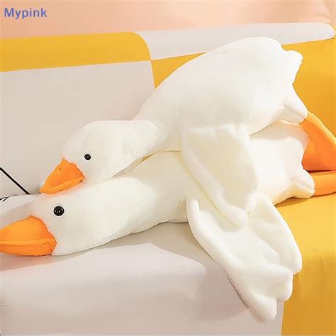 Mypink Cute Big White Goose Plush Toy Kawaii Huge Duck Sleep Pillow