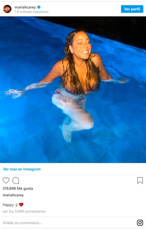 El Espectacular Posado En Bikini De Mariah Carey