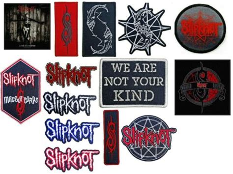 Slipknot Official Patch Gray Chapter Logo Tribal Goat Nanogram Star