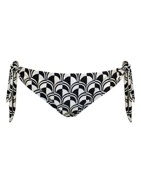 Casablanca Printed Tie Side Bikini Bottoms Pour Moi M S