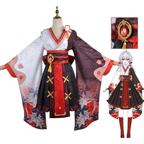 `game Genshin Impact Kaedehara Kazuha Cosplay Costume Kaedehara Kazuha