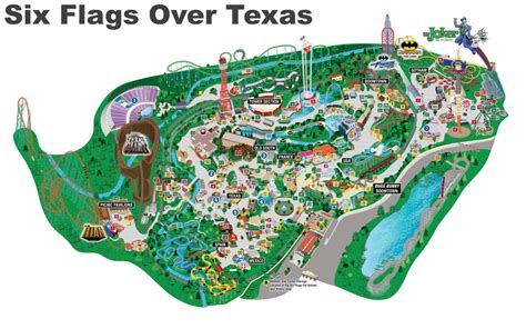 Six Flags Over Texas 1983 | A Demarcation Of Delineated Spatial - Six Flags Over Texas Map ...