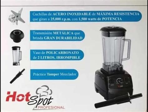 Licuadora Hot Spot Profesional Meses Sin Intereses