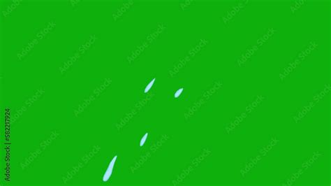 Cartoon water burst animation on green screen. Cartoon water explosion ...