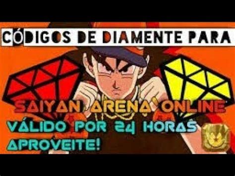 1 Código de saiyan arena online 2k de diamante amarelo YouTube