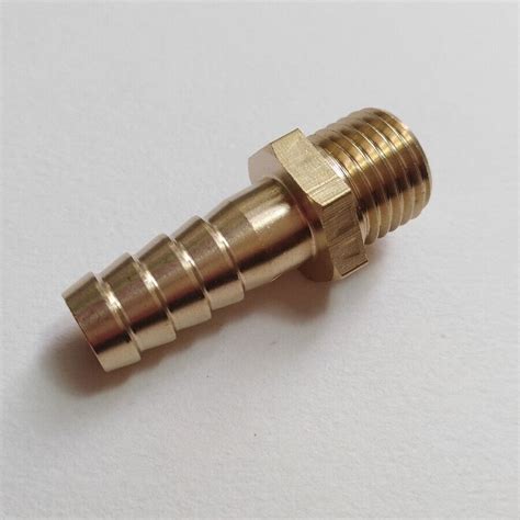 Metric Thread M14 M14x15 Male X Barb 12” Brass Air Fuel Gas Oil M905 Ebay