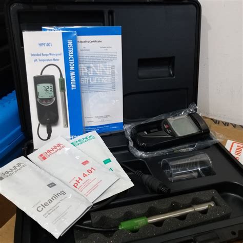 Jual Waterproof Portable Ph Meter Temperatur Meter Hanna Hi