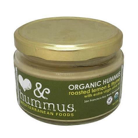 Love And Hummus Co Organic Hummus Roasted Lemon And Thyme With Extra Virgin Olive Oil 8 Oz