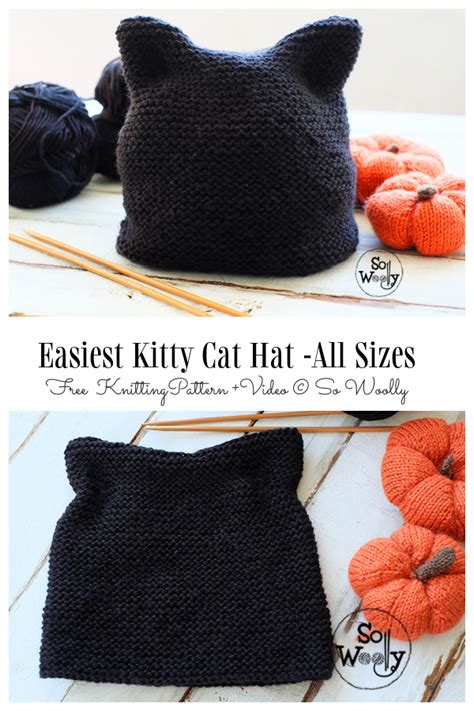 Knit Cat Ear Hat Free Knitting Patterns Paid Knitting Pattern