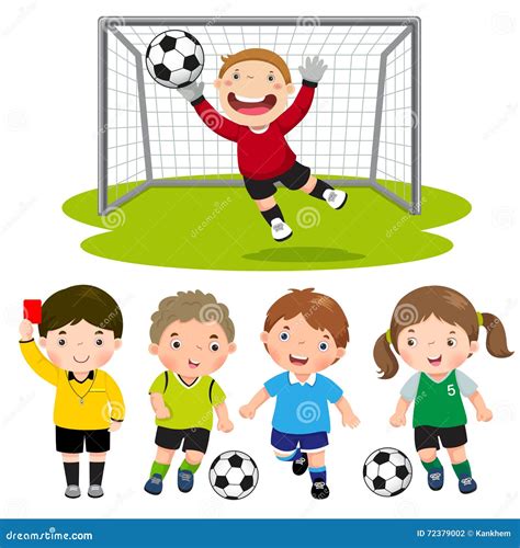 Soccer Referee Character Set Vector Illustration | CartoonDealer.com ...