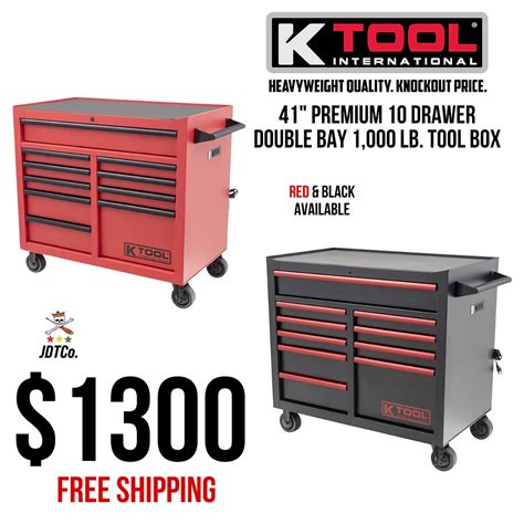 Premium Drawer Double Bay Lb Tool Box Jdtco