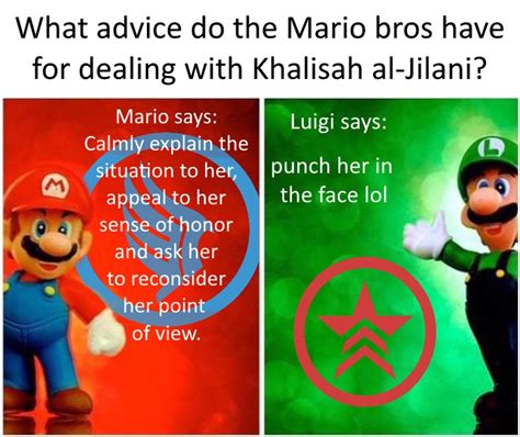 Let S Ask The Mario Bros On Their Opinion Of Khalisah Bint Sinan Al