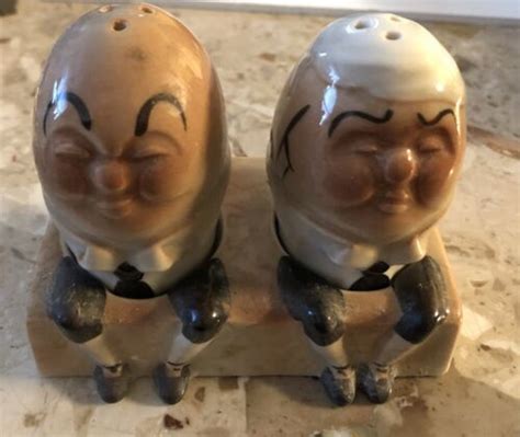 Vintage Humpty Dumpty Sat On The Wall Salt And Pepper Shaker 4625858396