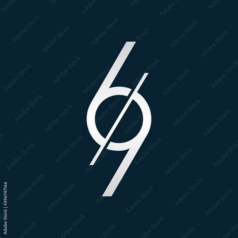 Number 69 letter logo icon designs vector Stock Vector | Adobe Stock