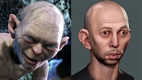 Andy Serkis Gollum Comparison