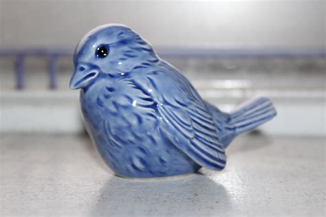 Vintage Goebel Blue Bird Figurine W Germany Cv