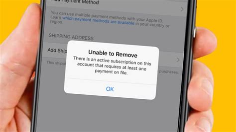 How To Remove Payment Method On Iphone Ios Unable To Remove