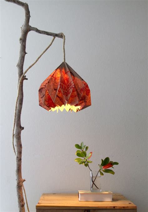 Easy Diy Pendant Light With Beautiful Origami Lampshade A Piece Of Rainbow